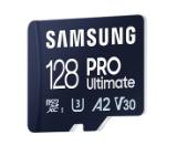 Samsung 128GB micro SD Card PRO Ultimate with Adapter , UHS-I, Read 200MB/s - Write 130MB/s, U3, V30, A2