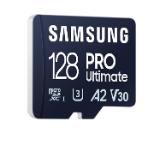 Samsung 128GB micro SD Card PRO Ultimate with Adapter , UHS-I, Read 200MB/s - Write 130MB/s, U3, V30, A2