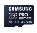 Samsung 256GB micro SD Card PRO Ultimate with Adapter , UHS-I, Read 200MB/s - Write 130MB/s, U3, V30, A2