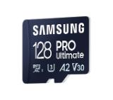 Samsung 128GB micro SD Card PRO Ultimate with USB Reader , UHS-I, Read 200MB/s - Write 130MB/s, U3, V30, A2