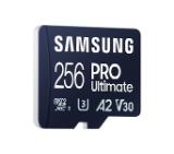 Samsung 256GB micro SD Card PRO Ultimate with USB Reader , UHS-I, Read 200MB/s - Write 130MB/s, U3, V30, A2