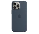 Apple iPhone 15 Pro Max Silicone Case with MagSafe - Storm Blue