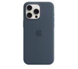 Apple iPhone 15 Pro Max Silicone Case with MagSafe - Storm Blue