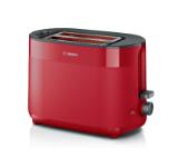 Bosch TAT2M124, MyMoment Compact toaster, 950 W, Auto power off, Defrost and reheat setting, Integrated warming grid, High lift, Red