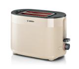 Bosch TAT2M127, MyMoment Compact toaster, 950 W, Auto power off, Defrost and reheat setting, Integrated warming grid, High lift, Cream