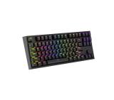 Genesis Gaming Keyboard Thor 404 TKL Black RGB Backlight US Layout Brown Switch