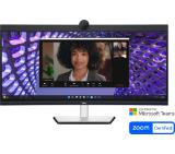 Dell P3424WEB, 34" Curved Video Conferencing, WQHD AG, IPS, 21:9, 5ms, 1000:1, 300 cd/m2, (3440x1440 ), 99% sRGB, HDMI, DP, USB-C, USB 3.2 hub, RJ45, ComfortView Plus, Height Adjustable, Swivel, Tilt, Black