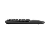 Logitech Wave Keys wireless ergonomic keyboard - GRAPHITE - US INT`L - 2.4GHZ/BT - N/A - INTNL-973 - UNIVERSAL