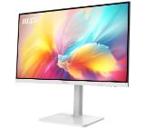 MSI PRO MODERN MD2412PW, 23.8", IPS, 1920x1080, 1000:1, 1 x HDMI, 1 x Type C (DisplayPort Alternate & 15W PD), 2x 3W SPEAKERS, Less Blue Light PRO, HEIGHT ADJUSTMENT 110 mm, Up to 100Hz, 4ms GTG, Adaptive-Sync Support, White, 9S6-3PA59H-078