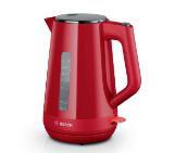 Bosch TWK1M124, MyMoment Plastic Kettle, 2400 W, 1.7 l, Cup indicator, Limescale filter, Triple safety function, Red
