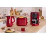 Bosch TWK1M124, MyMoment Plastic Kettle, 2400 W, 1.7 l, Cup indicator, Limescale filter, Triple safety function, Red