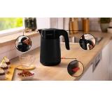 Bosch TWK2M163, MyMoment Plastic Kettle, 2400 W, 1.7 l, Cup indicator, Limescale filter, Triple safety function, Black