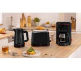 Bosch TWK3M123, MyMoment Plastic Kettle, 2400 W, 1.7 l, Cup indicator, Limescale filter, Triple safety function, Black