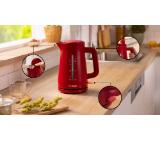 Bosch TWK3M124, MyMoment Plastic Kettle, 2400 W, 1.7 l, Cup indicator, Limescale filter, Triple safety function, Red