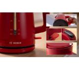 Bosch TWK3M124, MyMoment Plastic Kettle, 2400 W, 1.7 l, Cup indicator, Limescale filter, Triple safety function, Red