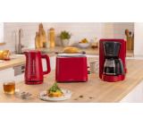 Bosch TWK3M124, MyMoment Plastic Kettle, 2400 W, 1.7 l, Cup indicator, Limescale filter, Triple safety function, Red