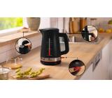 Bosch TWK4M223, MyMoment Plastic Kettle, 2400 W, 1.7 l, Interior light, Cup indicator, Limescale filter, Triple safety function, Black