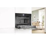 Bosch CMG7361B1 SER8 Compact combi microwave oven, EcoClean back, 20 HM, TFT-touchdisplay