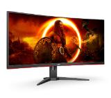 AOC CU34G2XE/BK, 34" Curved 1500R VA WLED, 3440x1440@144Hz, 4ms GtG, 1ms MPRT, 300 cd/m2, 3000:1, DCR 80M:1, Adaptive Sync, FlickerFree, Low Blue Light, Tilt, HDMI, 2xDP