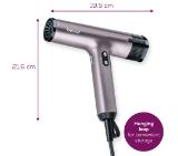 Beurer HC 100 Excellence Hair dryer, ECO technology, lightweight and ergonomic, Slim, magnetic nozzle and diffuser, Ion function, 4 temperature and blower settings, Integrated memory function