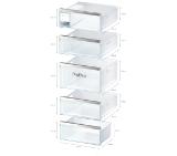 Bosch GSN54AWDV SER6 FS upright freezer, NoFrost, D, 176/70/65cm, 328l, 38dB(C), IC, 5 drawers (1 BigBox), 2 shelfs, IceTwister, handle, white