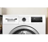 Bosch WAN28266BY SER4 Washing machine 8kg, A, 1400rpm, 51/72dB(A), Iron Assist, waveDrum 65l, 7 options, Rinse Plus, silver-blackgrey door