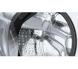 Bosch WAN28266BY SER4 Washing machine 8kg, A, 1400rpm, 51/72dB(A), Iron Assist, waveDrum 65l, 7 options, Rinse Plus, silver-blackgrey door