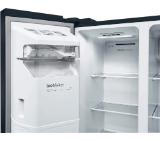 Bosch KAD93ABEP SER6 American SbS refrigerator, NoFrost, E, 178.7/90.8/70.7cm, 562l(371+191), 42dB, Auto dispenser and IceMaker, water connect., inv.comp., black