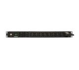 Tripp Lite by Eaton 3.7kW Single-Phase Local Metered PDU, 208/230V (8 C13 & 2 C19), C20 / L6-20P Adapter, 12 ft. (3.66 m) Cord, 1U Rack-Mount, TAA