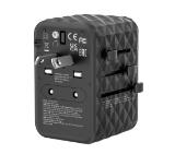 Verbatim UTA-05 GaN III Universal Travel Adapter with 2 x USB-C PD 65W & QC 4+ / 2 x USB-A