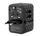 Verbatim UTA-05 GaN III Universal Travel Adapter with 2 x USB-C PD 65W & QC 4+ / 2 x USB-A