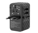 Verbatim UTA-06 GaN III Universal Travel Adapter with 2 x USB-C PD 100W & QC 4+ / 2 x USB-A QC 3.0