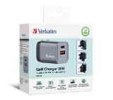 Verbatim GNC-35 GaN Charger 2 Port 35W USB A/C (EU/UK/US)