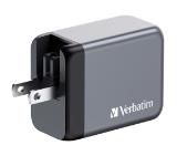 Verbatim GNC-65 GaN Charger 3 Port 65W USB A/C (EU/UK/US)