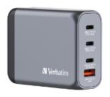 Verbatim GNC-100 GaN Charger 4 Port 100W USB A/C (EU/UK/US)