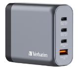 Verbatim GNC-140 GaN Charger 4 Port 140W USB A/C (EU/UK/US)