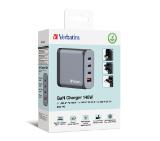 Verbatim GNC-140 GaN Charger 4 Port 140W USB A/C (EU/UK/US)