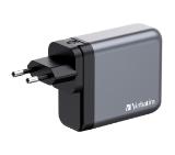 Verbatim GNC-140 GaN Charger 4 Port 140W USB A/C (EU/UK/US)