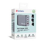 Verbatim GNC-240 GaN Charger 4 Port 240W USB A/C (EU/UK/US)