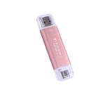 Transcend 1TB, USB External SSD, ESD310P, USB 10Gbps, Type C/A, Pink