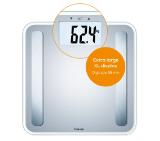 Beurer BF 183 diagnostic bathroom scale; Extra large LCD display; Weight, body fat, body water, muscle percentage, bone mass, AMR calorie display; 180 kg