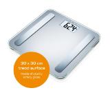 Beurer BF 183 diagnostic bathroom scale; Extra large LCD display; Weight, body fat, body water, muscle percentage, bone mass, AMR calorie display; 180 kg