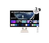 LG 27SR50F-W, 27" IPS Smart webOS23, Anti-Glare, 5ms, 1000:1, 250cd/m, FHD 1920x1080, HDR 10, HDMI, USB, Wi-Fi B/in, Reader Mode, Speakers 5W x 2, Tilt, Black