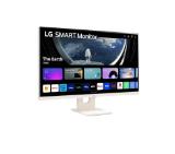 LG 27SR50F-W, 27" IPS Smart webOS23, Anti-Glare, 5ms, 1000:1, 250cd/m, FHD 1920x1080, HDR 10, HDMI, USB, Wi-Fi B/in, Reader Mode, Speakers 5W x 2, Tilt, Black