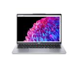 Acer Swift Go14, SFG14-73-714G, Intel Core Ultra 7 155U (up to 4.80 GHz, 12MB), 14" WQ 2.2K IPS SlimBezel, 16GB LPDDR5, 1024GB PCIe NVMe SSD, Intel UMA, AX+BT 6E, QHDCamera, CR MicroSD, FPR, Win 11 Home, Silver