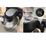 Bosch MUMS6ZS00, Compact Kitchen Machine with scale, MUM6, 3D Planetary Mixing, 1600 W, Professional pastry set, Extra large 5.5L stainless steel bowl, Jet black matt