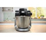 Bosch MUMS6ZS00, Compact Kitchen Machine with scale, MUM6, 3D Planetary Mixing, 1600 W, Professional pastry set, Extra large 5.5L stainless steel bowl, Jet black matt