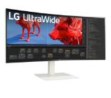 LG 38WR85QC-W, 37.5" UltraWide AG , Curved 21:9 IPS Panel, 1 ms (GtG), 1000:1, 450 cd/m2, WQHD+ (3840x1600), HDR600, DCI-P3 98% , AMD FreeSync, NVIDIA G-SYNC, 144Hz, USB Type-C, RJ45, Speacers 7Wx2, HDMI, DisplayPort, KVM, PBP, PIP, Tilt, Black