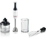 Bosch MSM4W421, SER4, Blender, ErgoMaster, 800 W, Dynamic Speed Control, QuattroBlade System, Included Blender, Chopper, Stainless steel whisk & Measuring cup, White