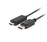 Lanberg display port (M) V1.1 -> HDMI (M) cable 1m, black